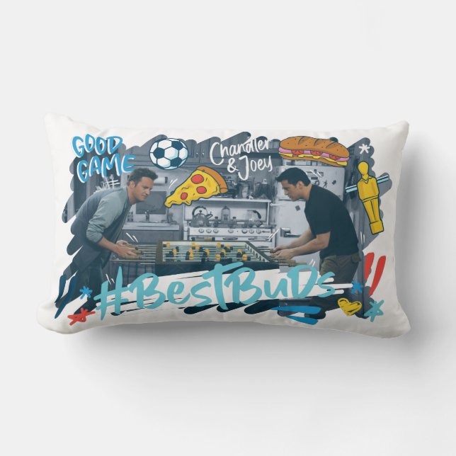 Coussin Rectangle FRIENDS™ | Chandler & Joey - Best Buds (Recto)