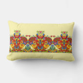 Coussin Rectangle Frise rétro de l'ère victorienne Oiseaux Papillons (Recto)