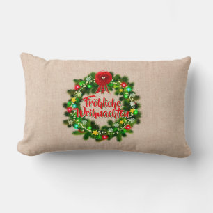 Coussin Rectangle Frohe Weihnachten Kissen Noël