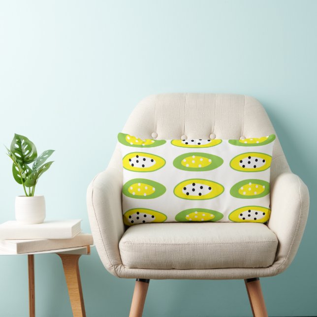Coussin Rectangle Fruit de kiwi (Chaise)