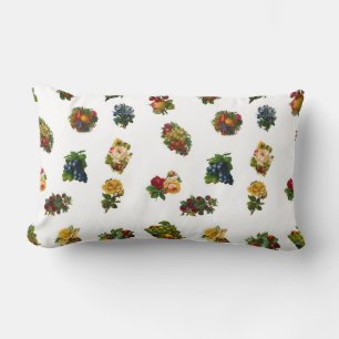 Coussin Rectangle Fruits et fleurs vintages
