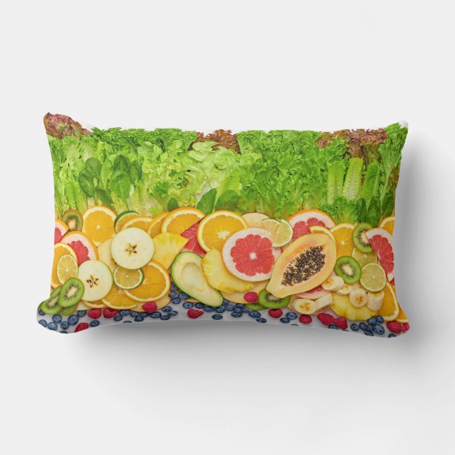 Coussin Rectangle Fruits tropicaux (Recto)