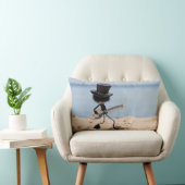 Coussin Rectangle Fubby guitariste avec chapeau look alike Slash. (Chaise)