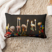 Coussin Rectangle Fubby's qui courent avec des bougies, drôle (Couverture)