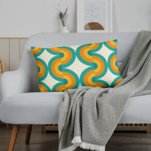 Funky Eclectic Retro Demi Cercles Art Motif