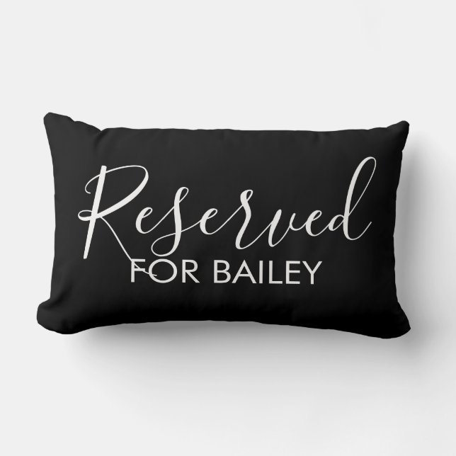 Coussin Rectangle Funny Custom Reserved for the Dog personalized pet (Recto)