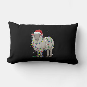 Coussin Rectangle Funny Sheep Christmas Venin de Santa Claus