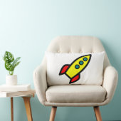 Coussin Rectangle Fusée de dessin animé (Chaise)