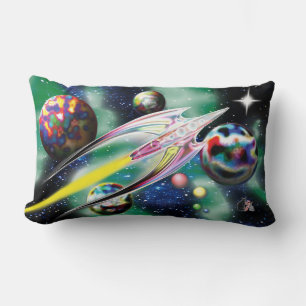 Coussin Rectangle Fusée de verre