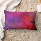 Coussin Rectangle Galaxy Paint Splatt effet rose orange (Couverture)