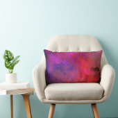 Coussin Rectangle Galaxy Paint Splatt effet rose orange (Chaise)