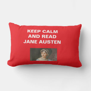 Coussin Rectangle Garde ton calme, lis Jane Austen Porte-clés
