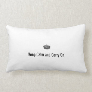 Coussin Rectangle Gardez le calme et continuez