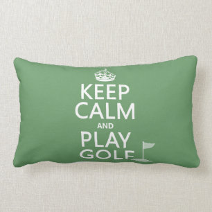 Coussin Rectangle Gardez le golf de calme et de jeu - toutes les