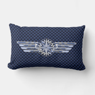 Coussin Rectangle Général Air Pilote Chrome Comme Ailes Compass