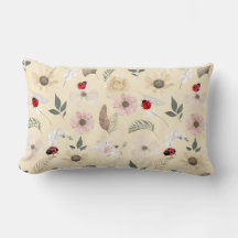 Gentle Blooms and Ladybugs