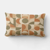 Coussin Rectangle Geometric Earthy Tones Pillow (Verso)