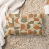 Coussin Rectangle Geometric Earthy Tones Pillow (Couverture)