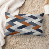 Coussin Rectangle Géométrie en rouille de la marine VIB (Couverture)