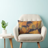 Coussin Rectangle Géométrique, cool, tendance, moderne, triangles si (Chaise)