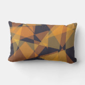 Coussin Rectangle Géométrique, cool, tendance, moderne, triangles si (Verso)
