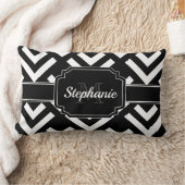 Coussin Rectangle Géométrique noir et blanc (Couverture)