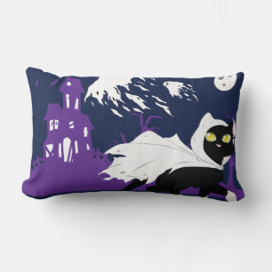 Coussin Rectangle Ghost kitty