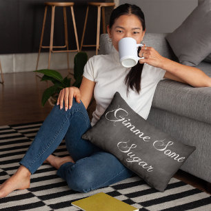 Coussin Rectangle Gimme Du Sucre ・ Tableau Noir