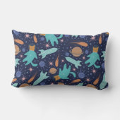 Coussin Rectangle Ginger cat dans l'aventure de galaxie spatiale (Verso)