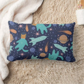 Coussin Rectangle Ginger cat dans l'aventure de galaxie spatiale (Couverture)