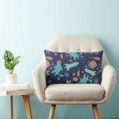 Coussin Rectangle Ginger cat dans l'aventure de galaxie spatiale (Chaise)