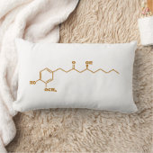 Coussin Rectangle Gingerol Molecule formule chimique (Couverture)