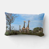 Coussin Rectangle Girafes dans Horizon Calme (Verso)