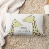 Coussin Rectangle Giraffe Couple Mariage Anniversaire (Couverture)