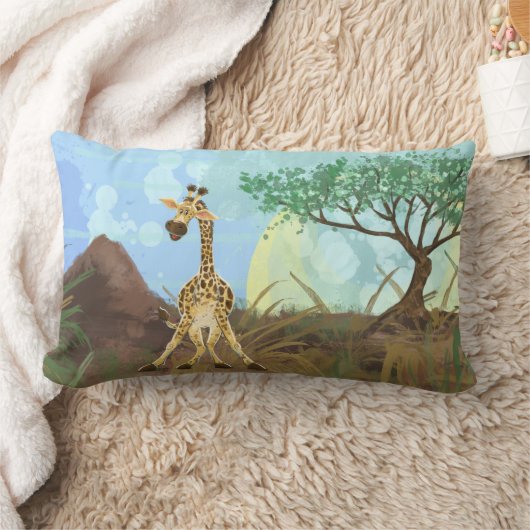 Coussin Rectangle Giraffe de la Parade Animale (Couverture)