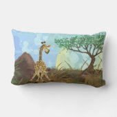 Coussin Rectangle Giraffe de la Parade Animale (Verso)