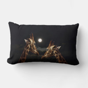 Coussin Rectangle Giraffe Love In the Moonlight
