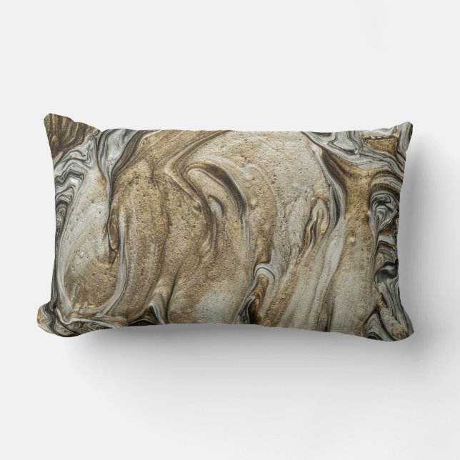 Coussin Rectangle glamour 003 couleurs marron liquide (Recto)