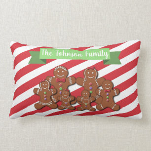 Coussin Rectangle Glisser-déposer Fête de pain d'épices personnal