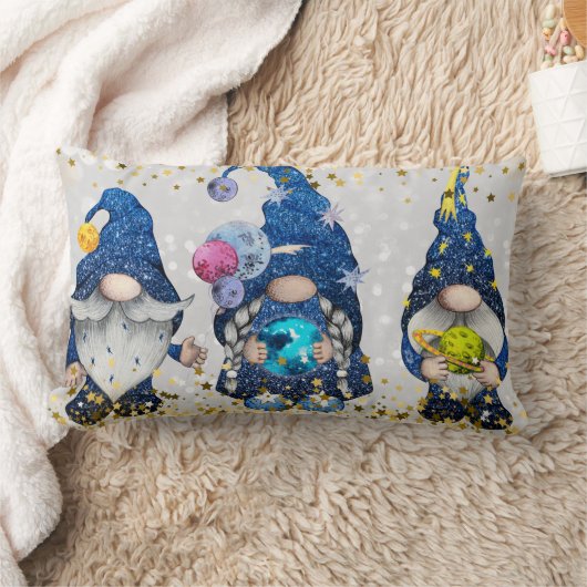 Coussin Rectangle Gnomes d'astronomie cosmique (Couverture)