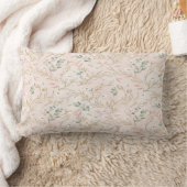 Coussin Rectangle Gold Blush Floral Wedding Pillow (Couverture)