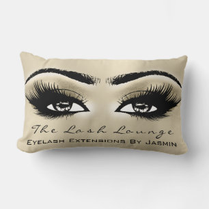 Coussin Rectangle Gold Champaigne maquillage Yeux Lashes Beauté