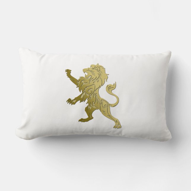 Coussin Rectangle Golden Royal Lion (Recto)