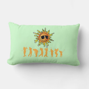 Coussin Rectangle Golfeurs sous soleil