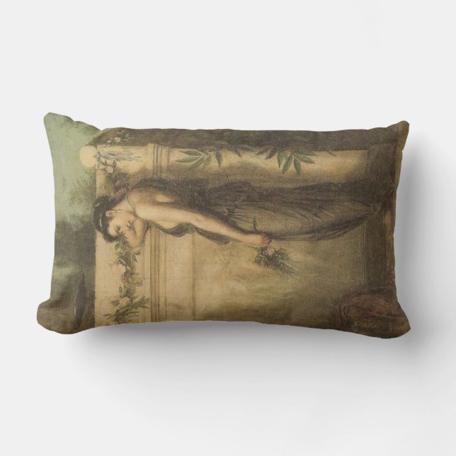 Coussin Rectangle Gone Mais Pas Oublié (John William Waterhouse) (Recto)