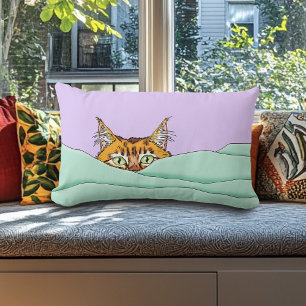 Coussin Rectangle Good Morning Orange Cat Funny