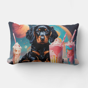 Coussin Rectangle Gordon Setter Puppy N Milkshakes
