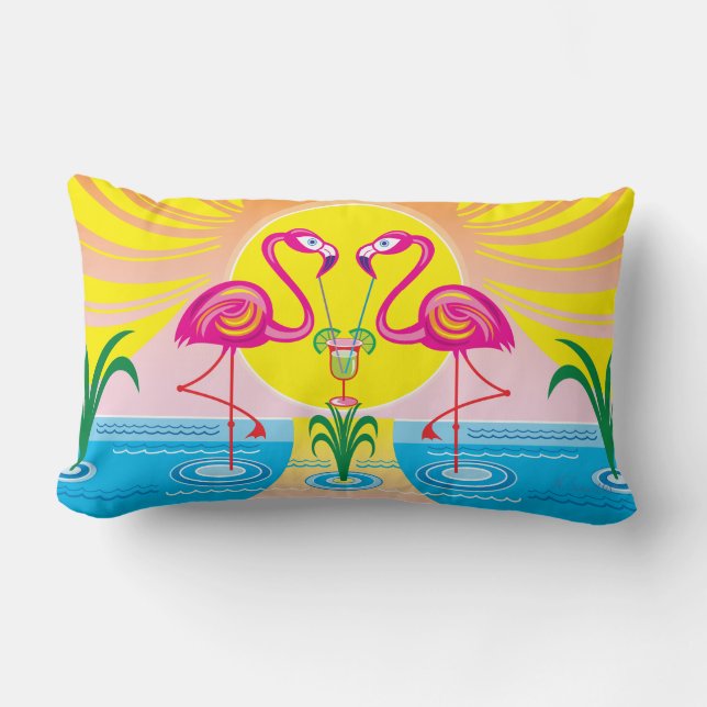 Coussin Rectangle Gorgées Tropicales (Recto)