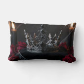 Coussin Rectangle Gothic Dark Fantasy Crown Pillow (Verso)