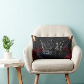 Coussin Rectangle Gothic Dark Fantasy Crown Pillow (Chaise)